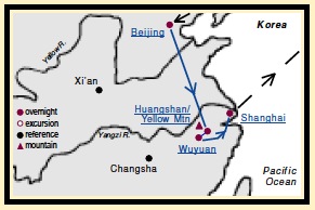 China Tour Map