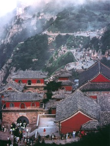 Taishan-Nantianmen misty village mountains