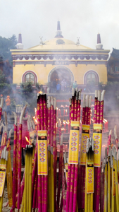 burning incense