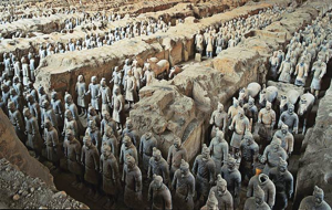 China clay terracotta soldiers at Xian